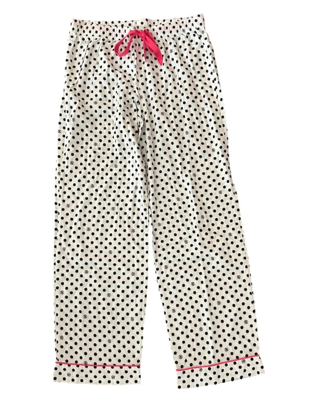 Victoria's Secret Polka Dot Cotton Pajama Pants Size Medium Loungewear
